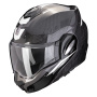 Casque Flip Up Scorpion Exo Tech Evo Carbon Rover Black White