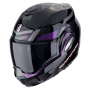 Casque Flip Up Scorpion Exo Tech Evo Conquer Black Chameleon