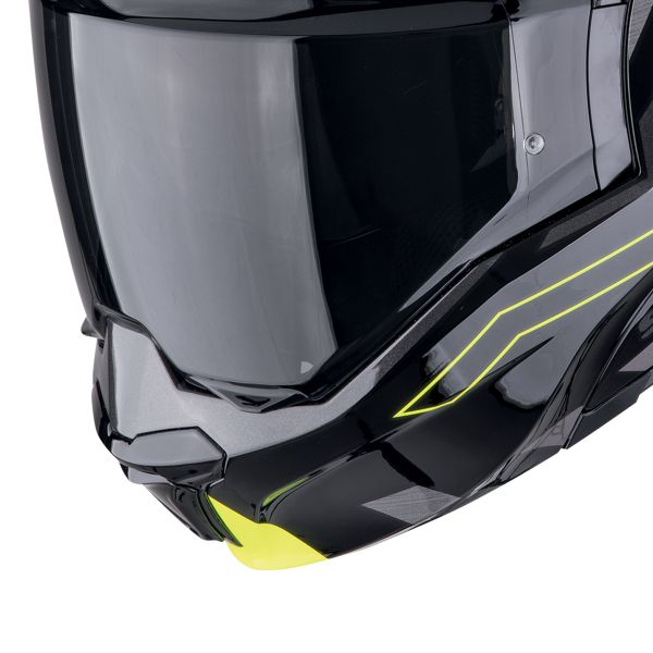 Scorpion Exo Tech Evo Conquer Black Yellow Fluo + Kit Bluetooth BT Mini