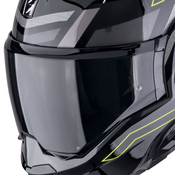 Scorpion Exo Tech Evo Conquer Black Yellow Fluo + Kit Bluetooth BT Mini