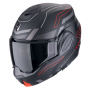 Casque Flip Up Scorpion Exo Tech Evo Conquer Matt Black Red