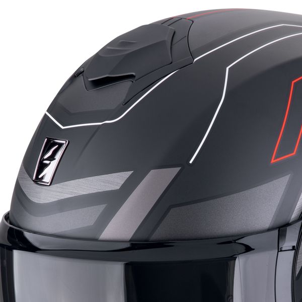 Scorpion Exo Tech Evo Conquer Matt Black Red + Kit Bluetooth BT Mini