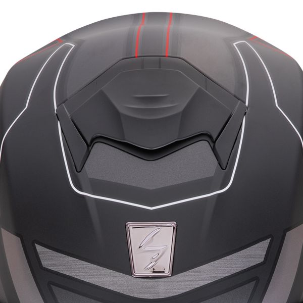 Scorpion Exo Tech Evo Conquer Matt Black Red + Kit Bluetooth BT Mini