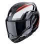Casque Flip Up Scorpion Exo Tech Evo Furio Black Red