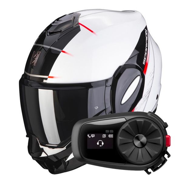 Exo Tech Evo Primus Pearl White Black Kit Bluetooth 5S