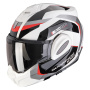 Casque Flip Up Scorpion Exo Tech Evo Pro Acuti Grey Black Red
