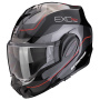 Casque Flip Up Scorpion Exo Tech Evo Pro Commuta Black Silver Red