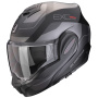 Casque Flip Up Scorpion Exo Tech Evo Pro Commuta Matt Black Silver