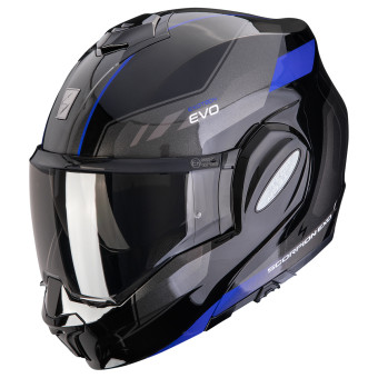 Flip Up Scorpion Exo Tech Evo Socius Black Blue