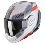 Casque Flip Up Scorpion Exo Tech Evo Socius Grey Red