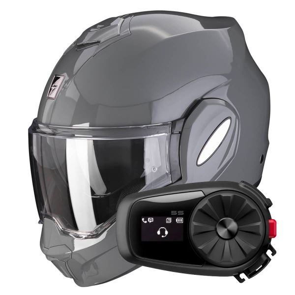 Pack Casque + Kit bluetooth et intercom : Scorpion Exo Tech Evo