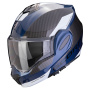Casque Flip Up Scorpion Exo Tech Evo Team Blue Black White
