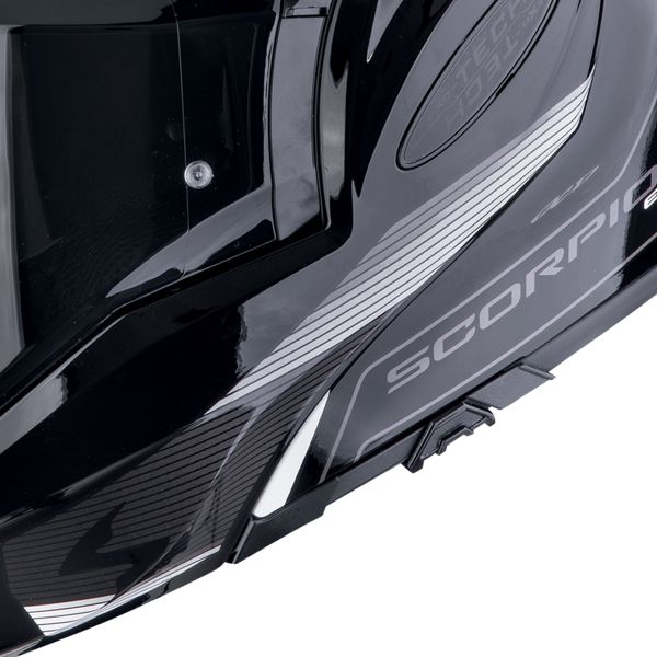 Scorpion Exo Tech Evo Traveller Black White + Kit Bluetooth 5S Solo