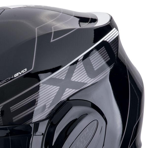 Scorpion Exo Tech Evo Traveller Black White + Kit Bluetooth 5S Solo