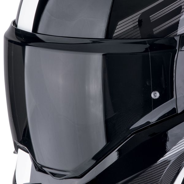 Scorpion Exo Tech Evo Traveller Black White + Kit Bluetooth 5S Solo