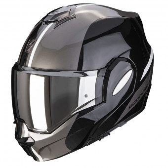 Scorpion Exo Tech Forza Black Silver + Kit Bluetooth 5S