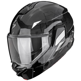 Flip Up Scorpion Exo-Tech II Carbon Viator Black Silver