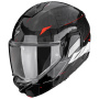 Casque Flip Up Scorpion Exo-Tech II Carbon Viator Black White Red