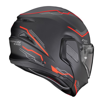 Scorpion Exo-Tech II Dash Matt Black Silver Red