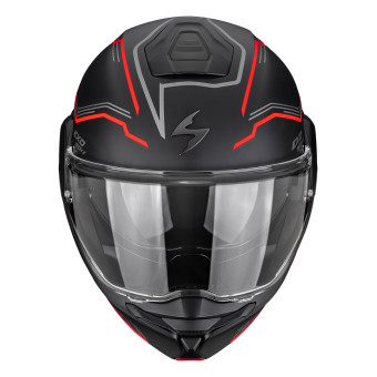 Scorpion Exo-Tech II Dash Matt Black Silver Red