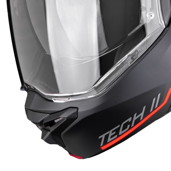 Scorpion Exo-Tech II Dash Matt Black Silver Red