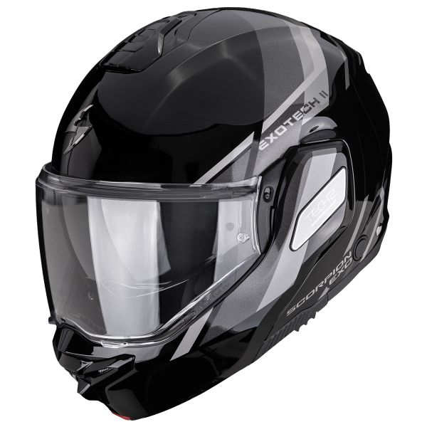 Flip Up Scorpion Exo-Tech II Markus Black Silver