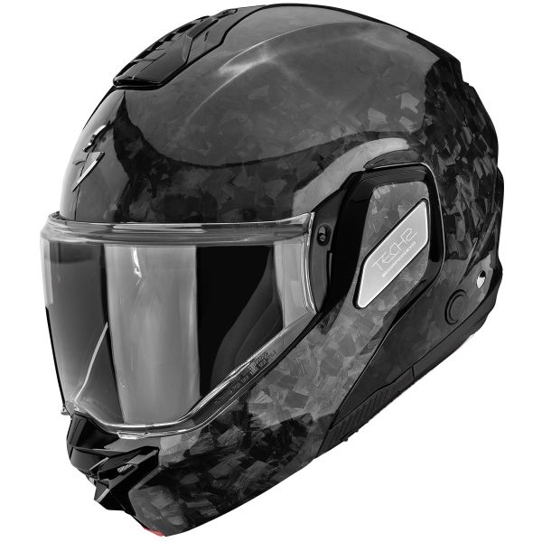 Flip Up Scorpion Exo-Tech II Onyx Carbon Solid Black