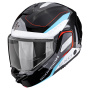 Casque Flip Up Scorpion Exo-Tech II Passager Black White Blue