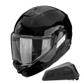 Pack Exo-Tech II Solid Black + Kit bluetooth Exo-Com Link-1