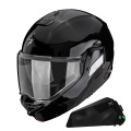 Pack Exo-Tech II Solid Black + Kit bluetooth Exo-Com Link-1C