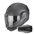 Pack Exo-Tech II Solid Matt Anthracite + Kit Bluetooth Vortex HD