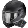 Casque Flip Up Scorpion Exo-Tech II Solid Matt Black + Kit Bluetooth BT Mini