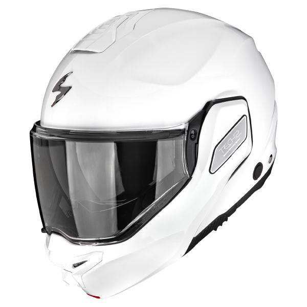 Scorpion Exo-Tech II Solid White + Kit bluetooth Exo-Com Link-1C