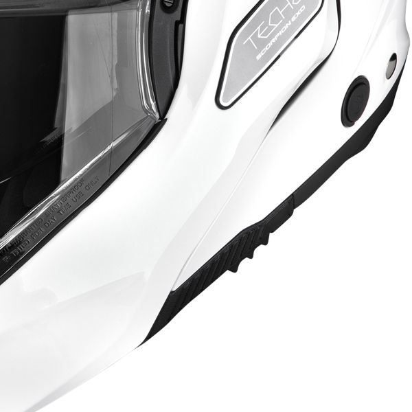 Scorpion Exo-Tech II Solid White + Kit bluetooth Exo-Com Link-1C