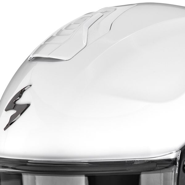 Scorpion Exo-Tech II Solid White + Kit bluetooth Exo-Com Link-1C