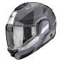 Casque Flip Up Scorpion Exo-Tech II Void Silver Neon Yellow