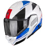 Casque Flip Up Scorpion Exo-Tech II Void White Blue Silver