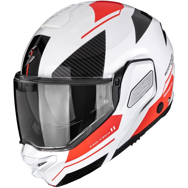 Flip Up Scorpion Exo-Tech II Void White Silver Red