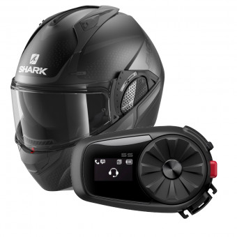 Flip Up Shark EVO GT Encke Mat KAA + Kit Bluetooth 5S