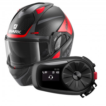 Flip Up Shark EVO GT Encke Mat KRA + Kit Bluetooth 5S