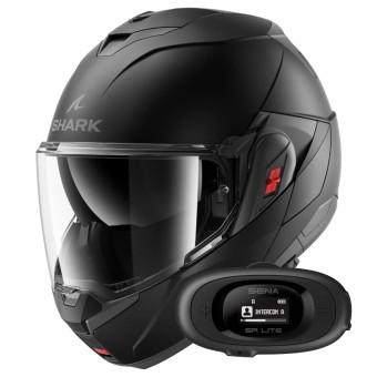 Casque Flip Up Shark Oxo Blank Mat KMA + Kit bluetooth 5R Lite Solo Casque Flip Up Shark Oxo Blank Mat KMA + Kit bluetooth 5R Lite Solo