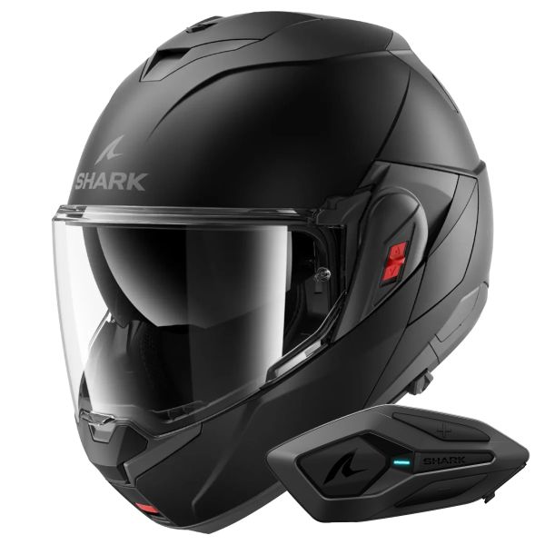 Flip Up Shark Oxo Blank Mat KMA + Kit Bluetooth Sena for Shark Flip Up Shark Oxo Blank Mat KMA + Kit Bluetooth Sena for Shark