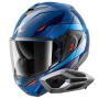 Casque Flip Up Shark Oxo Mekarium BUO + Kit Bluetooth Sena for Shark Mesh Solo