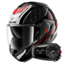 Casque Flip Up Shark Oxo Rydger KSR + Kit Bluetooth 5S Solo