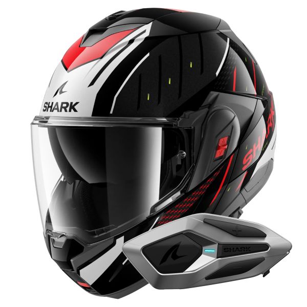 Flip Up Shark Oxo Rydger KSR + Kit Bluetooth Sena for Shark Mesh Solo