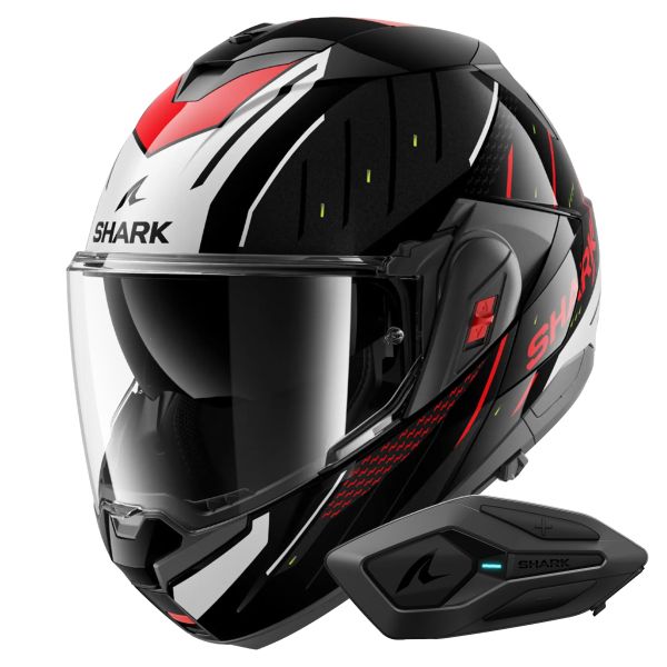 Flip Up Shark Oxo Rydger KSR + Kit Bluetooth Sena for Shark Flip Up Shark Oxo Rydger KSR + Kit Bluetooth Sena for Shark