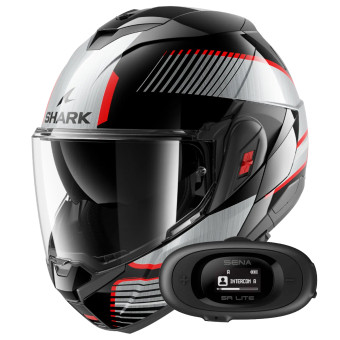 Casque Flip Up Shark Oxo Sikter KUS + Kit bluetooth 5R Lite Solo Casque Flip Up Shark Oxo Sikter KUS + Kit bluetooth 5R Lite Solo