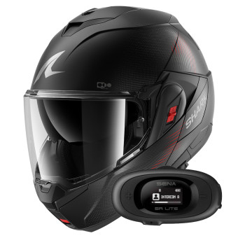 Casque Flip Up Shark Oxo SP Lyne Mat KAA + Kit bluetooth 5R Lite Solo Casque Flip Up Shark Oxo SP Lyne Mat KAA + Kit bluetooth 5R Lite Solo