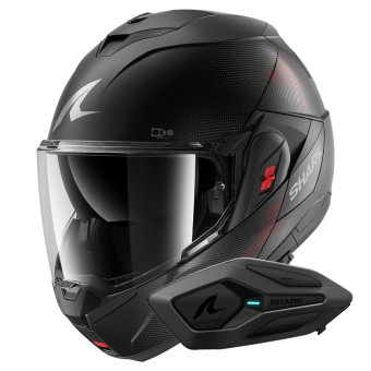 Casque Flip Up Shark Oxo SP Lyne Mat KAA + Kit Bluetooth Sena for Shark Solo Casque Flip Up Shark Oxo SP Lyne Mat KAA + Kit Bluetooth Sena for Shark Solo