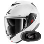 Casque Flip Up Shark Oxo SP Lyne WSS + Kit bluetooth 5R Lite Solo